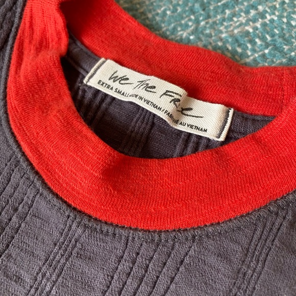 Free People We the Free Cooper color block ribbed tank size XS - Picture 2 of 5